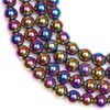 Synthetic Round Multicolor Hematite Gemstone DIY Jewelry Making Loose Beads