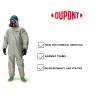 DuPont Tychem F 6000 Hazmat Coverall Respirator Fit Hood and