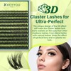 KEYYOU Lash Clusters 3D Effect Volume Eyelash Clusters Flaunt Style