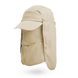 EVD-X Gorra Deportiva Máxima Protección de la Intemperie Actividades al Aire Libre Ajustable Secado Rápido Sol Sombrero Gorra Hombre y Mujer Beisbol Caminata Pesca Golf Senderismo 4x4 (X-5785)