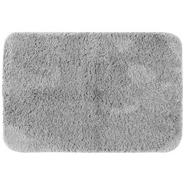 uxcell Bathroom Rugs, Soft Plush Bath Mats Non Slip Extra Bathroom Mat Quick Dry Anti Skid Shaggy Bath Rugs Machine Washable for Home Bathroom Floor 20" x 32" Grey