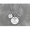 FYXYZ Softball Baseball Gifts for women team Softball Necklace Baseball
