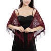 Ladiery Women's Shawl Pashmina Scarf, Purplish red