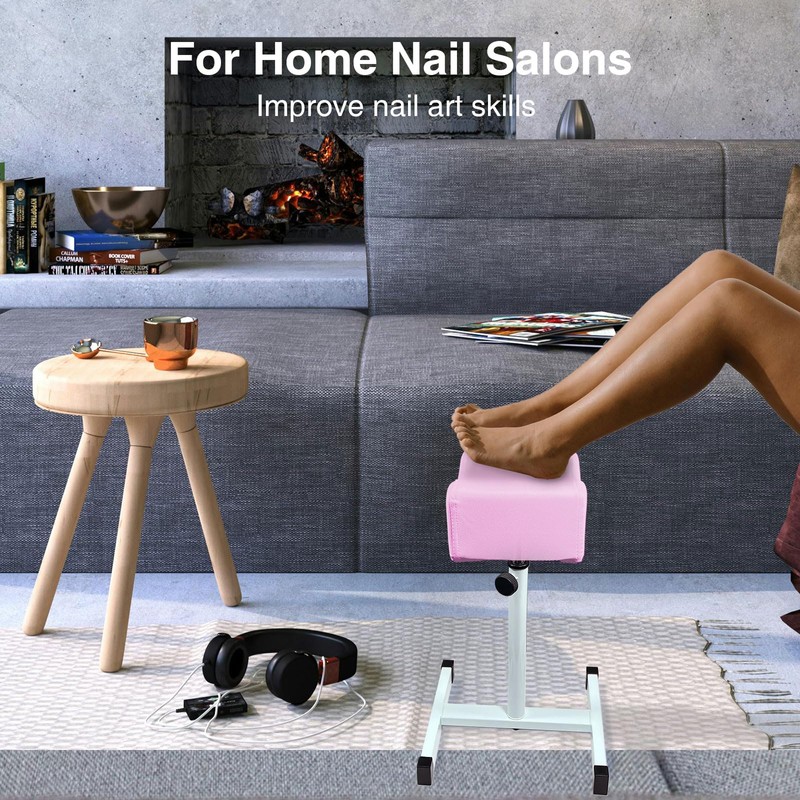 LOVEVLOGY Pedicure Foot Rest,Height Adjustable Pedicure Chair,Non-Slip Pedicure Stool for