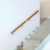 DIYHD 6.6FT Indoor Staircase Handrail,Stainless Steel Bracket Wall Mount Hand