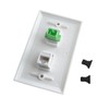 BUPLDET SC/APC Fiber Optic and Ethernet CAT6 Wall Plate -