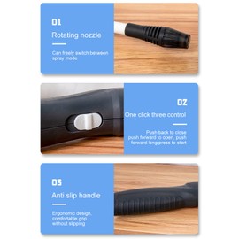 DOACT Electric Sprayer, Rotatable Automatic Power Sprayer with Multiple Modes, One Button Start Bendable Sprayer Electric Sprayer, Plant Watering, Car Cleaning, Home Use