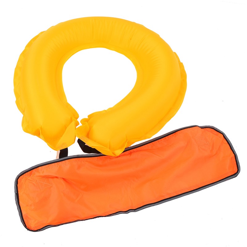 Adjustable Inflatable Life Jacket Belt With Reflective Tapes and Whistle