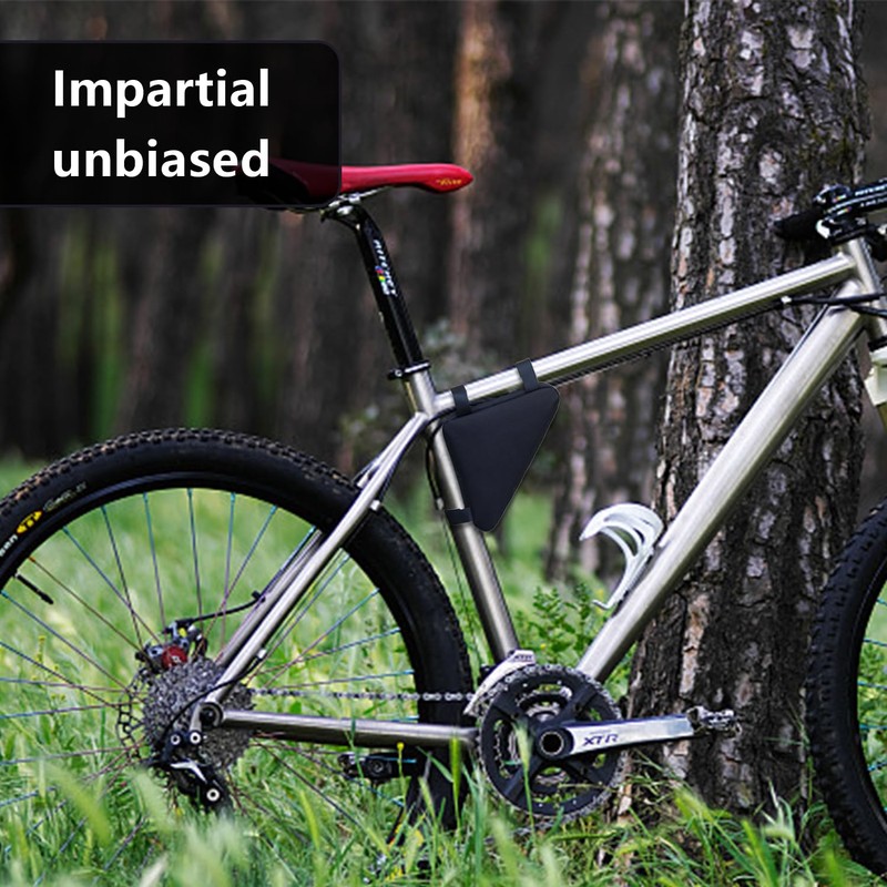 MUEEAD 1 Bicycle Triangle Bag with 1 Mountaineering Buckle, Waterproof