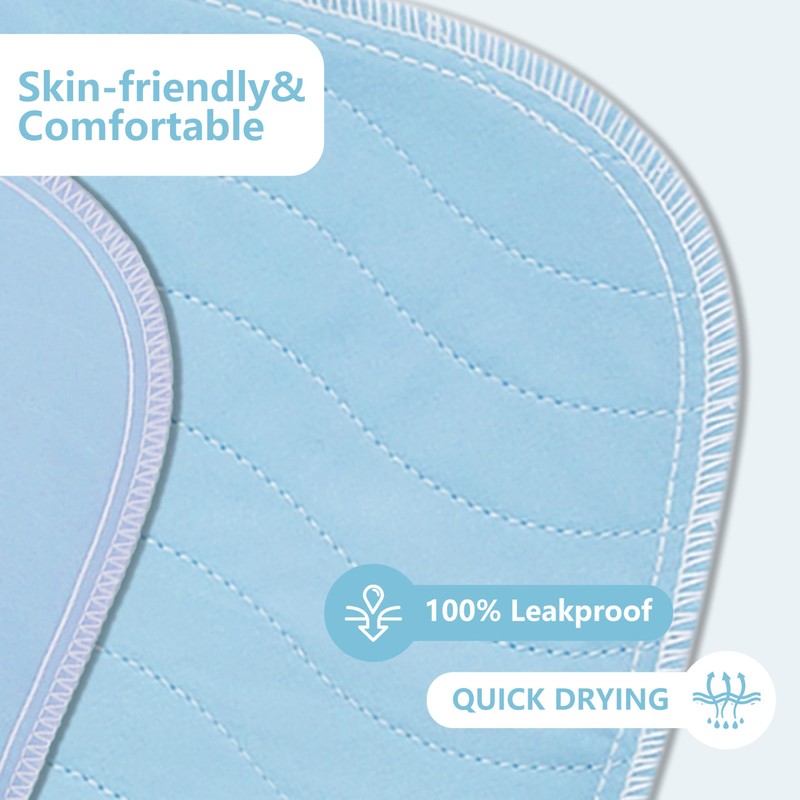 DAHAPYBOO Washable Underpads, 36"x54" 4 Pack Incontinence Bed Pads, Heavy