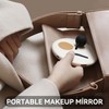 UNIDISCIPLE Handheld Rechargeable Travel Makeup Mirror with LED Light, Compact