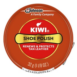 Kiwi 10112 1-1/8 Oz Tan Shoe Polish