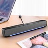 Soundbar Mini Speaker Stereo Subwoofer Bass Surround Sound Box Wired