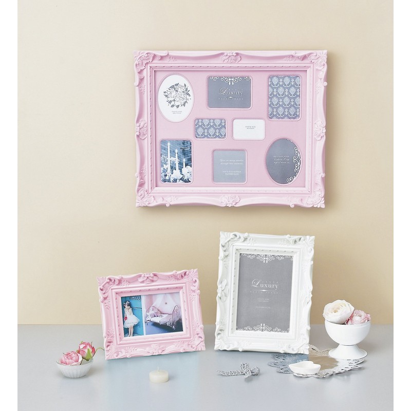 Upower Photo Frame, Light Pink, W16xH19.5xD3.5cm