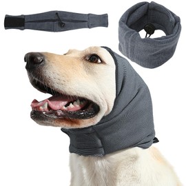 Kercynar Dog Reducing Noise Hoodies - Dog Ear Covers for Bath, Thunderstorms & Anxiety Relief - Warm Windproof Ear Cover Hat