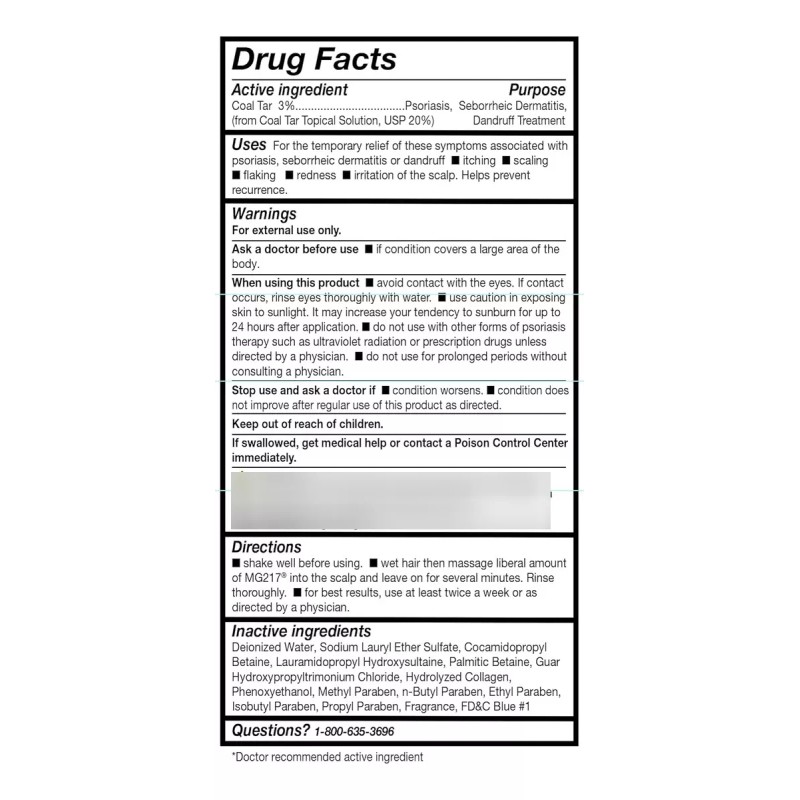 Mg217 Shampoo Para Caspa Dandruf Therapeutic 240ml Importado