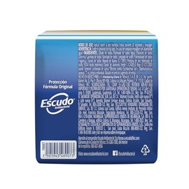 Escudo Antibacterial, Jabón de Tocador Protección Fórmula Original, 3 barras de 110gr