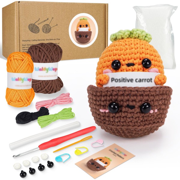 Nhemeylp Crochet Kits for Beginners Adults, Family Crochet Animal Kit