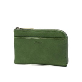 Dakota DA-35880 Women's L-Shaped Zipper Genuine Leather Wallet, green (50)