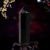 HEEPDD Black Obsidian Crystal Stone, 1 Piece Natural Black Obsidian