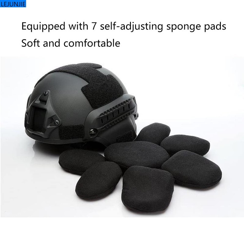 MICH Tactical Helmets with Detachable Face Mask Goggles for Airsoft,