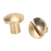 50 Set Brass Rivets Kit DIY 8mm Slot Screw Decorative