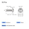 sourcing map Pack of 50 hexagon socket screws with flange