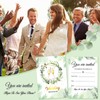 HOWAF 20 Wedding Invitations with Envelopes, Elegant Green Invitation Cards