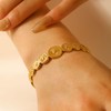 EENSYWEENSY Retro Daisy Bangle Bracelets - Stainless Steel Sun Flower