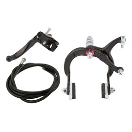 Alta Bicycle Alloy Classic MX Style Brake Set, Multiple Colors. (Black, Rear)