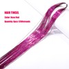 Hair Tinsel Kit with Tool 6pcs 1200 Strands Rose Red