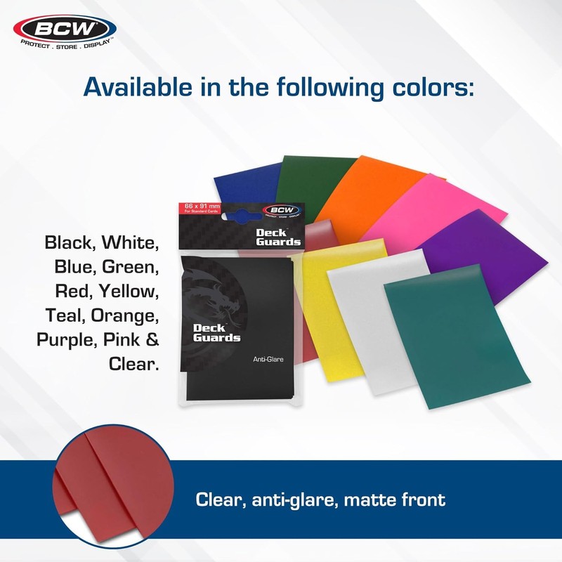 BCW Deck Guard - Double Matte Purple Card Sleeves |
