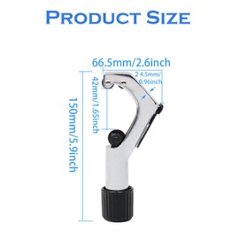 KEWAYO Bicycle Tube Cutte Cutter, Bike Front Fork Cutter Bike Tube Cutter Alloy Steel Cutter Bicycle Repair Tool Handlebar Seat Post Cutting, for 6-42mm Tube Bike Accessory