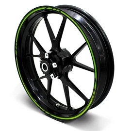 Finest Folia 16-Piece Set of Wheel Rim Stickers in Grand Prix Design - Complete Set, Suitable for 16-, 17-, 18- and 19-Inch Motorcycle, Car and Bicycle Rims