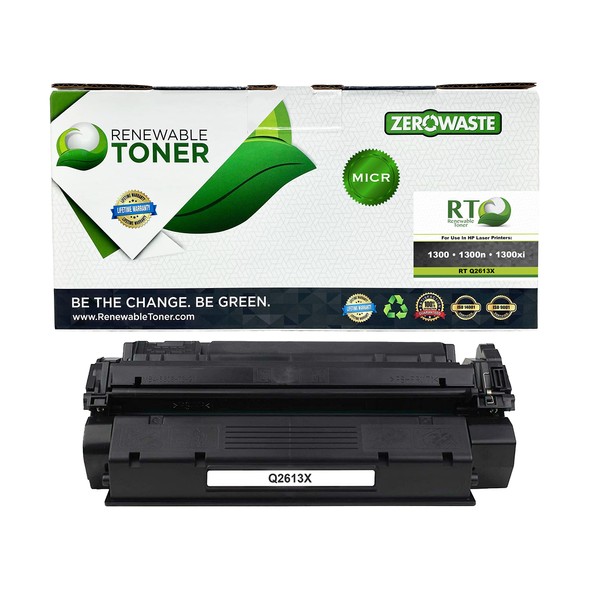 Renewable Toner Compatible MICR Cartridge Replacement for HP 13X Q2613X