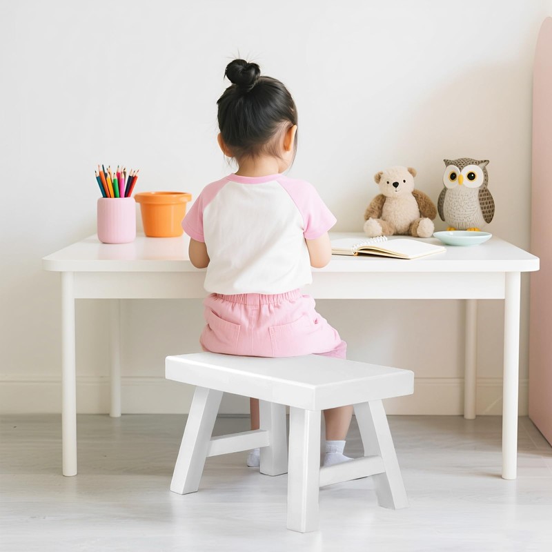 Wooden Step Stool for Adults 11.8" L x 7" W