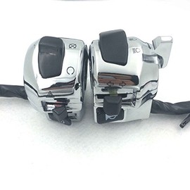 SMT-Chrome LEFT+RIGHT Switch Compatible With Suzuki GSX-R600/GSX-R750/GSX-R1000/TL1000/Hayabusa GSX1300R US Model [B017QP77B6]