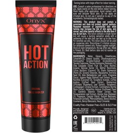 Onyx HOT ACTION Original Tingle Bronzer Bottle, Tanning Lotion with Powerful Tanning Accelerators