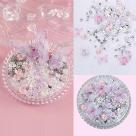 4 Box Artificial Pearl Eyes Face Gems Nail Rhinestones Gems Face Jewels Eyes Festival Decorations Nail Art Rhinestones Diamonds Crystals Beads Artificial Pearls for Nail Art and Face Make-up