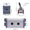 Twidec/2 Gang Toggle Switch Box 16A 250V SPST 2 Position