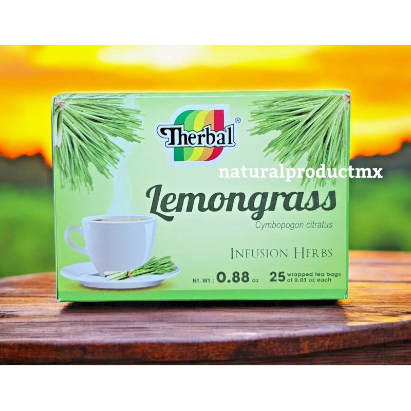 Therbal Lemongrass Tea Te de Limon Infusion Herbs 25 bags