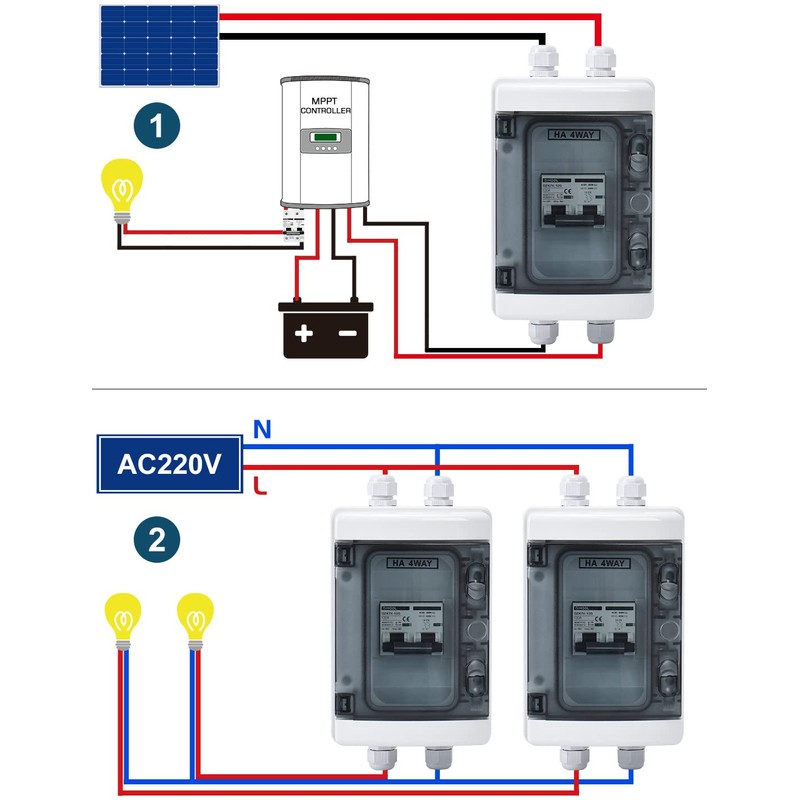 DIHOOL DC 120 Amp Breaker for Solar Panel, Miniature Circuit