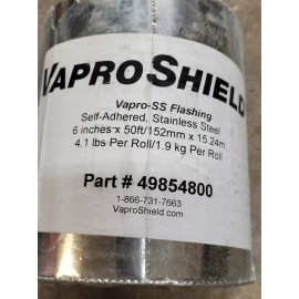 VaproShield 6"x50' Vapro Sheild Vapro-SS Flashing Self Adhered 49854800 NEW