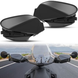 LDETXY Handguards for Can Am Ryker, Black Plastic Air Deflector Wind Deflector Hand Guards Protector for Can-Am Ryker All Models Accessories, Replace #219400894-2PCS
