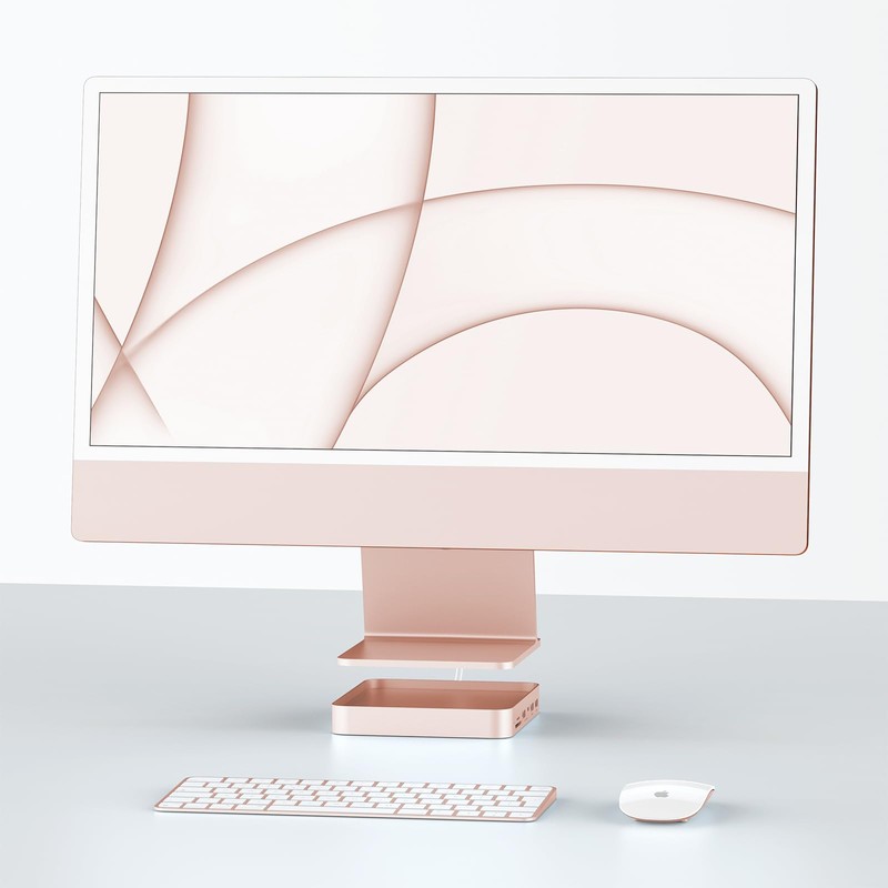 PULWTOP 7 in 1 USB C Hub for iMac 24"