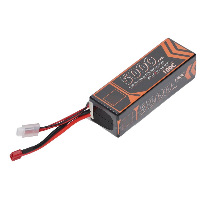 11.1V 5000mAh 100C 3S LiPo Battery with T Shaped Red