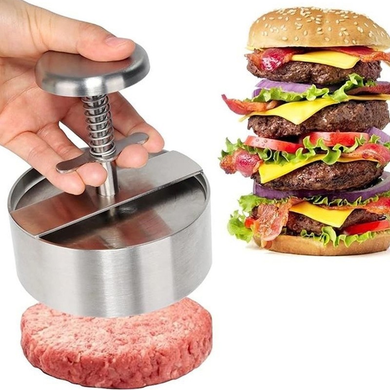 Hamburger Press Patty Maker 304 Stainless Steel Hamburger Meat Press
