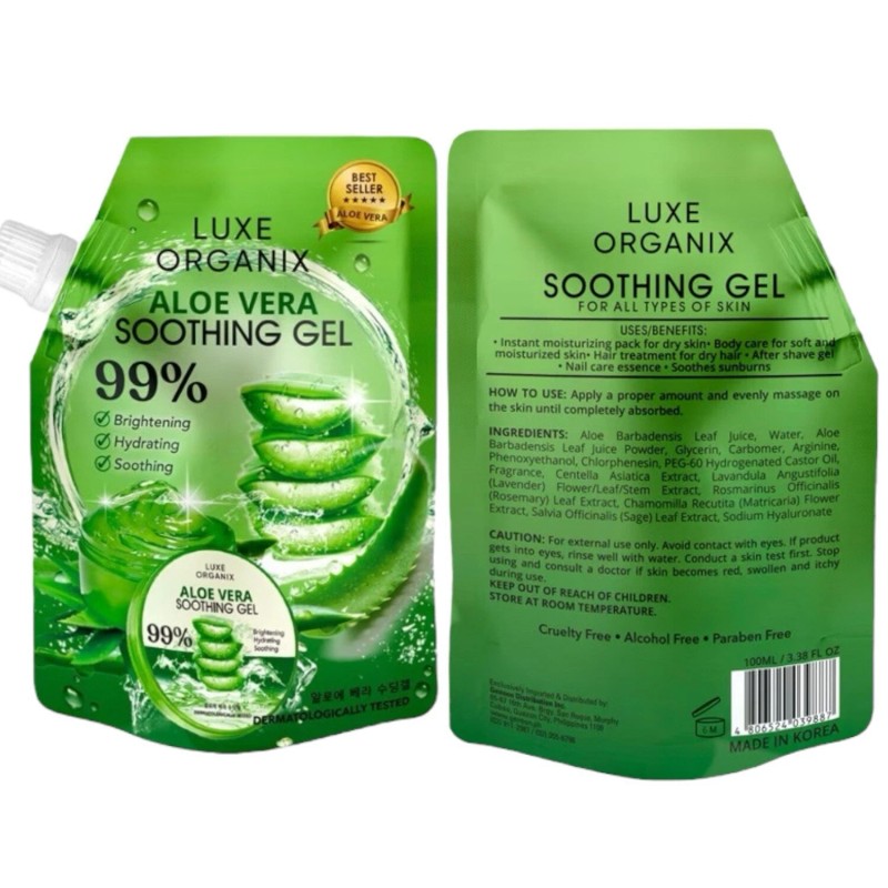 Luxe Organix Aloe Vera Soothing Gel, 100ml