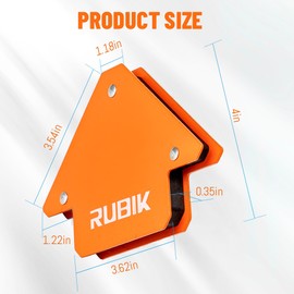 RUBIK Welding Magnets 6 Pcs Magnetic Welding Holder of Arc Welding Tools 50 LBS Welding Magnet 45°, 90°, 135°Welding Equipment Accessories