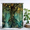Ulticool Shower Curtain - Fairy Tale Elf Tree Magic Forest